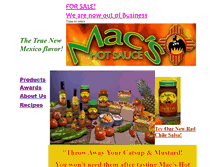 Tablet Screenshot of macshotsauce.com
